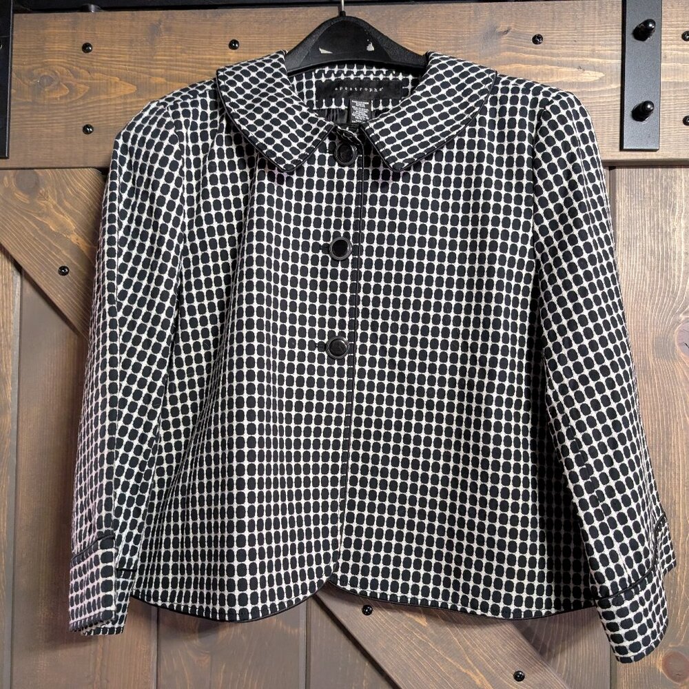 Apostrophe white/black jacket size XL